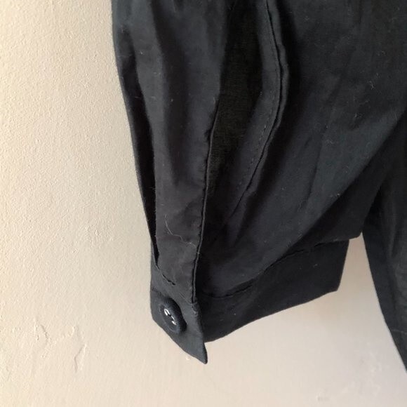 Rag & Bone Blouse Pintuck Wrap Black Size S - Picture 5 of 7